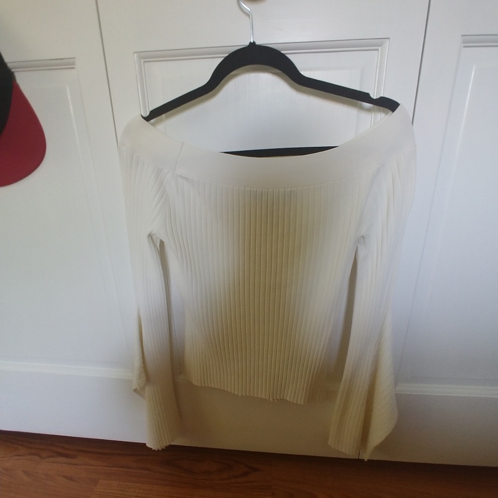 Bcbgmaxazria stevie off the shoulder top